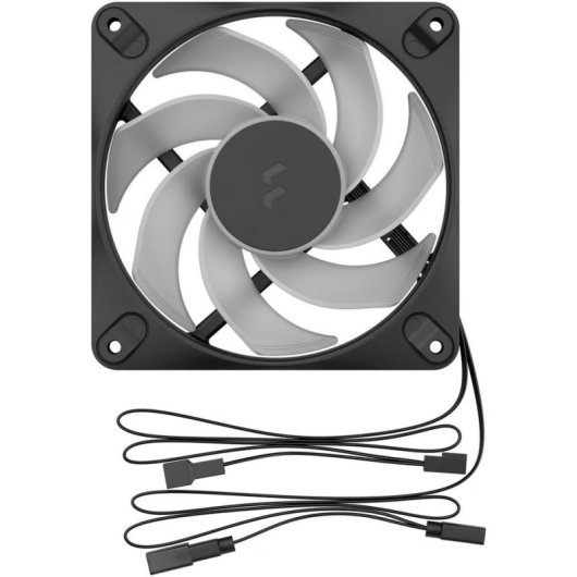 Kühlung Luft Fractal 120mm Dynamic 3 Reverse PWM RGB Schwarz