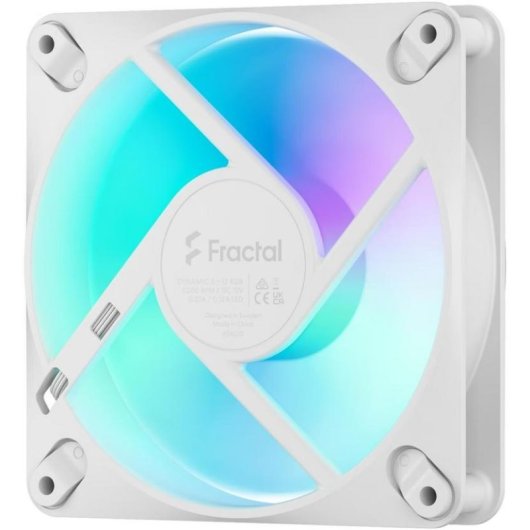 Refrigerazione Aria Fractal 120 mm Dynamic 3 PWM RGB White