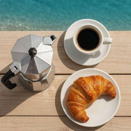 Caffettiera Moka Pezzetti Italexpress Alluminio Opaco 6 Tazze Design Sfaccettato