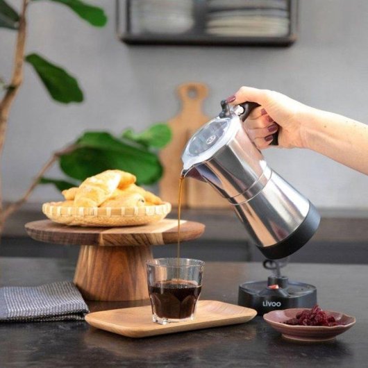 Cafetera Italiana Livoo DOD117A 300 ml 6 Tazas 480 W Base giratoria