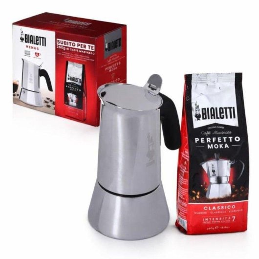 Cafetière italienne Bialetti Venus 6 Tasses Acier inoxydable 18/10 Induction