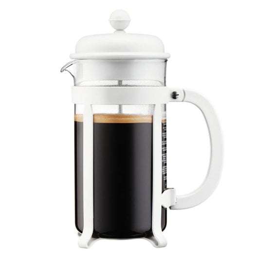 Caffettiera a stantuffo Bodum Java 1 L bianco crema vetro inox