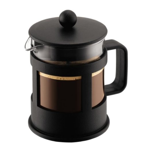 Caffettiera a stantuffo Bodum Kenya 0,5 L nera vetro borosilicato inox