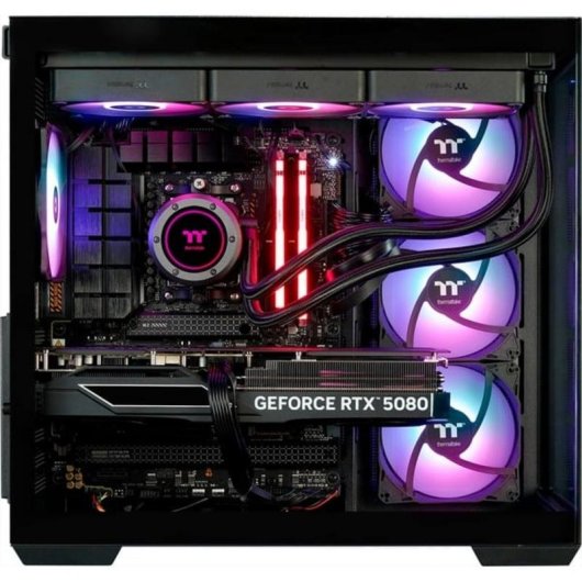 PC Sobremesa Thermaltake PC-000081-DE AMD Ryzen 7 9800X3D 32GB 2TB SSD RTX 5080 Windows 11 Refrigeración líquida RGB