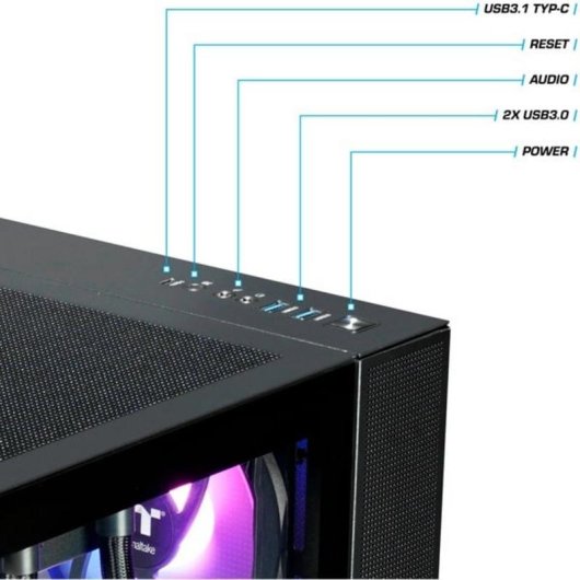 PC Sobremesa Thermaltake PC-000081-DE AMD Ryzen 7 9800X3D 32GB 2TB SSD RTX 5080 Windows 11 Refrigeración líquida RGB