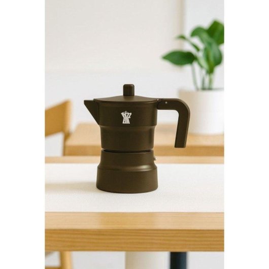 Caffettiera italiana Pezzetti Solidexpress 0,3 L 6 Tazze Alluminio Kaki Opaco