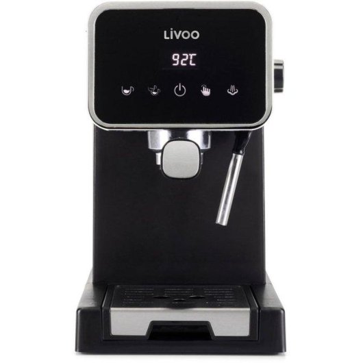 Cafetera Espresso Livoo DOD218N 1,5 L 20 bares con control táctil y vaporizador