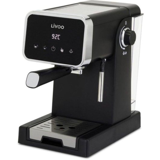 Cafetera Espresso Livoo DOD218N 1,5 L 20 bares con control táctil y vaporizador
