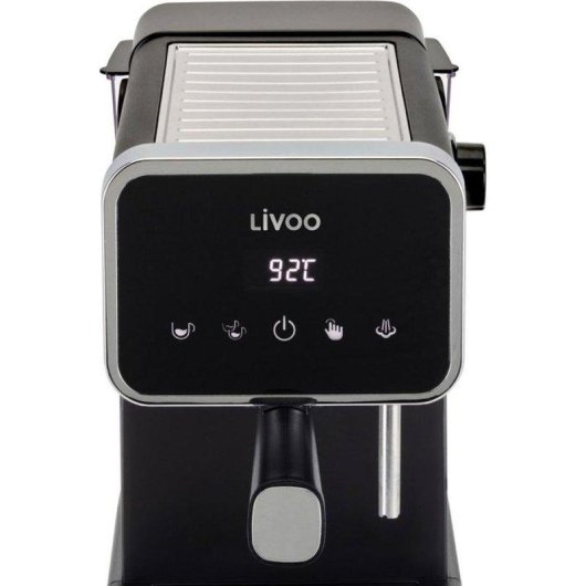 Cafetera Espresso Livoo DOD218N 1,5 L 20 bares con control táctil y vaporizador