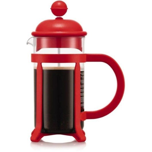 Caffettiera a stantuffo Bodum Java 0,35 L rossa in vetro borosilicato