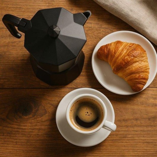 Caffettiera moka italiana Pezzetti Italexpress alluminio nero opaco 3 tazze