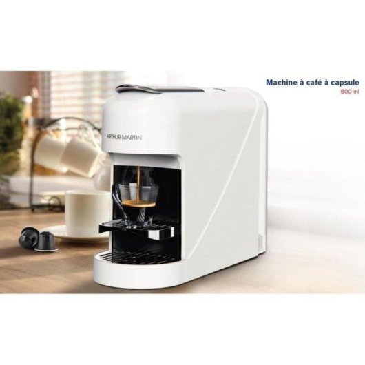 Cafetera de cápsulas Arthur Martin AMN230B 800 ml 15 bares blanca