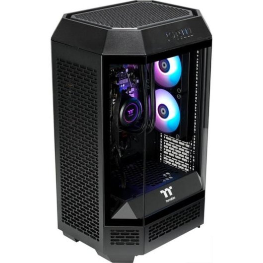 PC de bureau Thermaltake The Tower 300 AMD Ryzen 7 8700F 32GB 1TB SSD RTX 5060 Windows 11 Pro