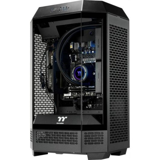 PC de bureau Thermaltake The Tower 300 AMD Ryzen 7 8700F 32GB 1TB SSD RTX 5060 Windows 11 Pro