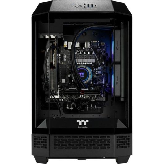 PC de bureau Thermaltake The Tower 300 AMD Ryzen 7 8700F 32GB 1TB SSD RTX 5060 Windows 11 Pro