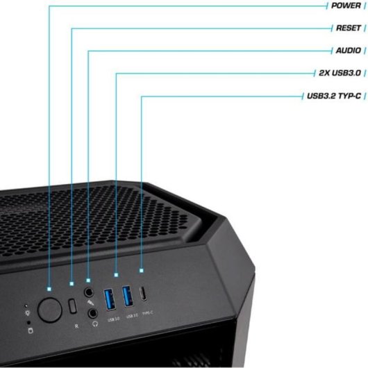 PC de bureau Thermaltake The Tower 300 AMD Ryzen 7 8700F 32GB 1TB SSD RTX 5060 Windows 11 Pro