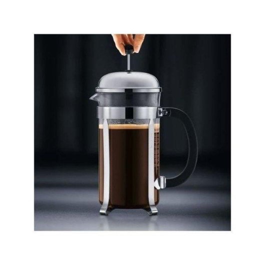 Caffettiera a pistone Bodum Chambord 1 L doppio filtro acciaio inox