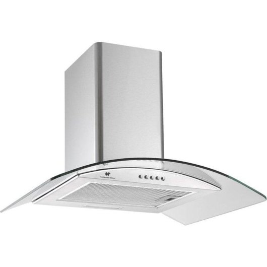 Campana extractora Continental Edison CEH60GS2 Abluft 60cm Edelstahl und Glas