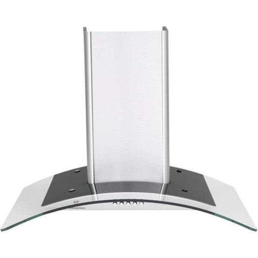 Campana extractora Continental Edison CEH60GS2 Abluft 60cm Edelstahl und Glas