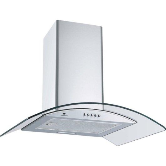 Campana extractora Continental Edison CEH60GS2 Abluft 60cm Edelstahl und Glas