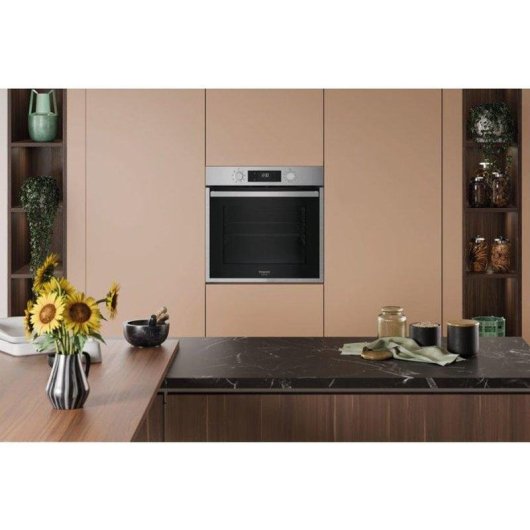 Einbaubackofen Hotpoint HAO455CX Katalyse 71L 60cm A 8 Funktionen Inox
