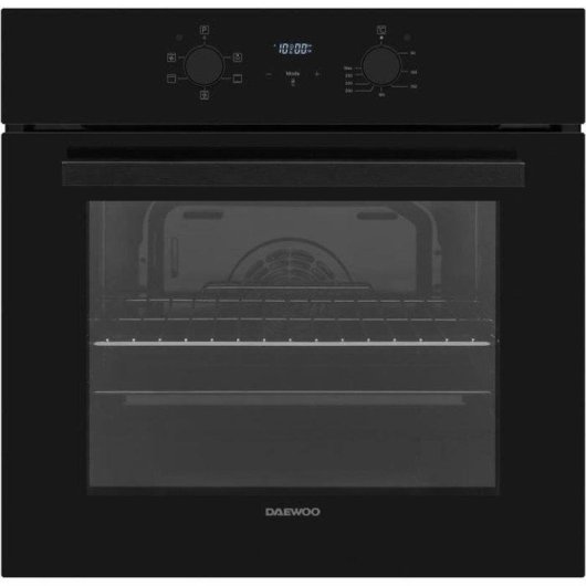 Einbaubackofen Daewoo BO6CD72MINL-FR Katalyse 69L 60cm A Umluft Grill Inox Schwarz