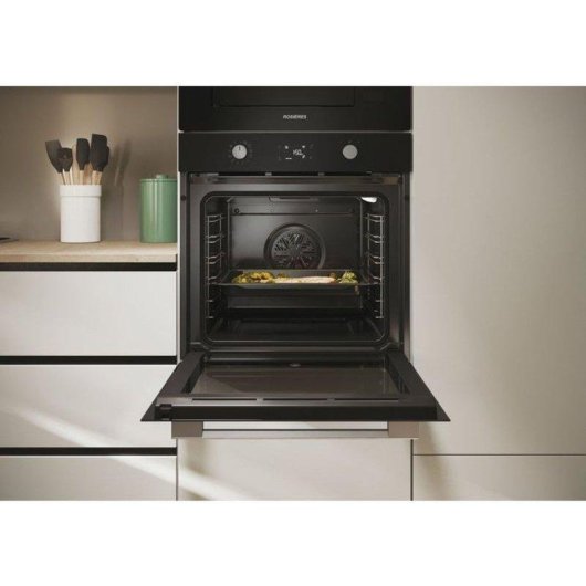 Einbaubackofen Rosieres RO6 T3B3EYTB Pyrolyse Hydrolyse Dampf 78L WiFi A++ Schwarz