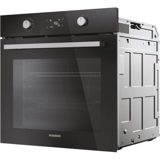 Einbaubackofen Rosieres RO6 T3B3EYTB Pyrolyse Hydrolyse Dampf 78L WiFi A++ Schwarz
