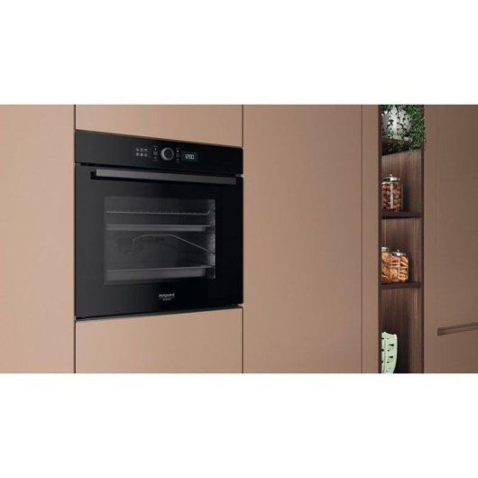 Einbaubackofen Hotpoint HA4S80PM0BA Pyrolyse 73L 60cm A+ AirFry Dampf Schwarz