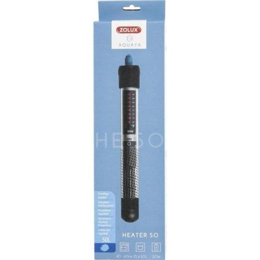 Calentador Zolux Aquaya 25-50 L 50 W sumergible regulable hasta 34 °C