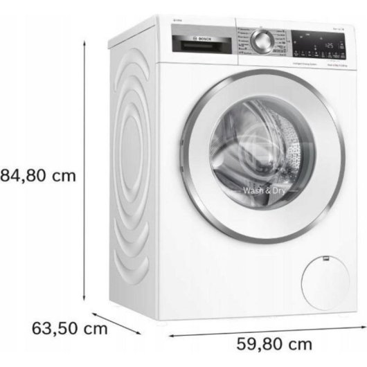Lavasecadora Bosch 10,5/6 kg D WNG254A9BY con motor EcoSilence Drive
