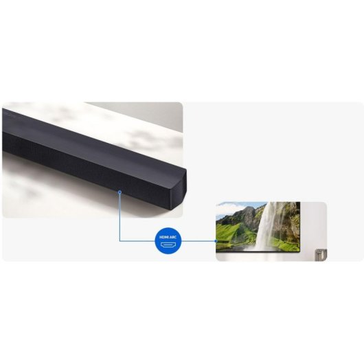 Barra de Som Samsung HW-B450F 2.1 300W Bluetooth Q-Symphony Dolby Atmos Preta