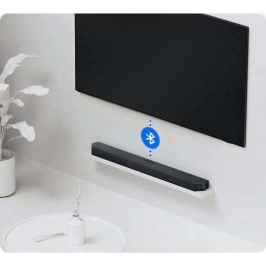 Barra de Som Samsung HW-B450F 2.1 300W Bluetooth Q-Symphony Dolby Atmos Preta