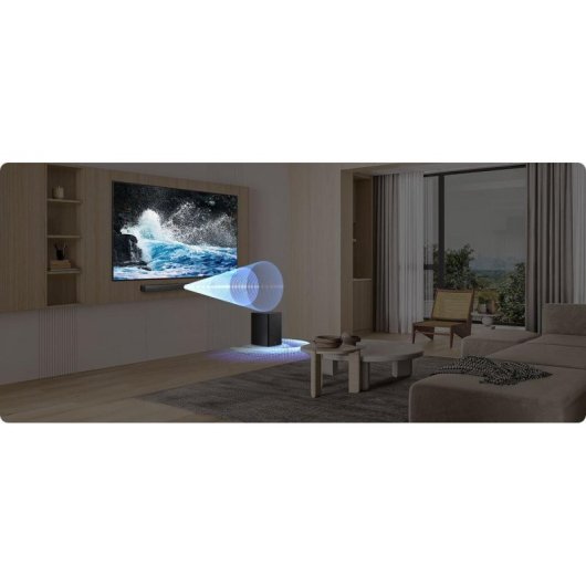 Barra de Som Samsung HW-B450F 2.1 300W Bluetooth Q-Symphony Dolby Atmos Preta