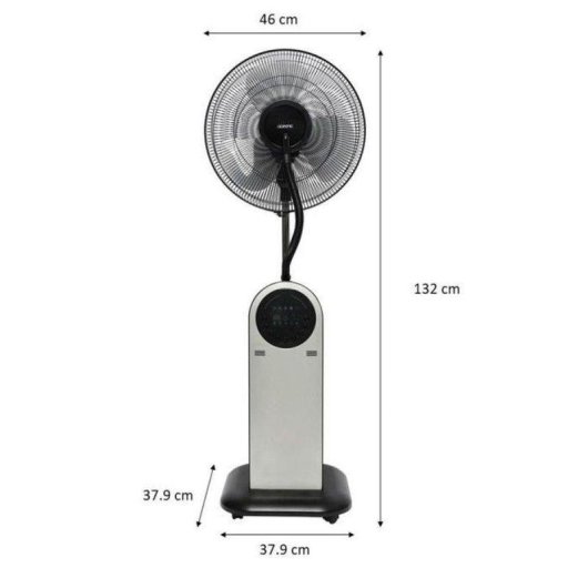 Ventilador de Pie Oceanic 3 en 1 95W 40cm 3 Velocidades con Nebulizador Ionizador Mando Temporizador