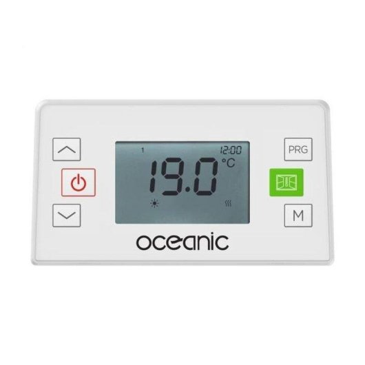 Radiateur Électrique Oceanic Rubí 2000W Design Slim Blanc Programmation
