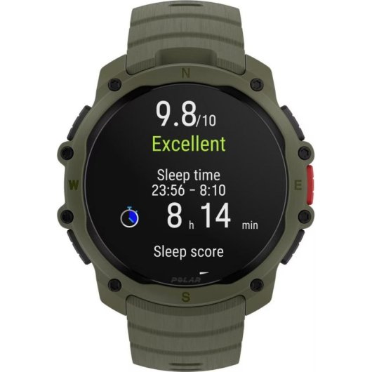 Polar Street X Bluetooth GPS 1,28" Verde Correa Negra S/M Resistente Agua 5ATM