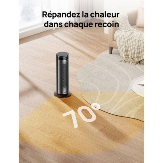 Aquecedor Coluna Cerâmico Dreo Solaris SH628 1500W Oscilação 70° Eco
