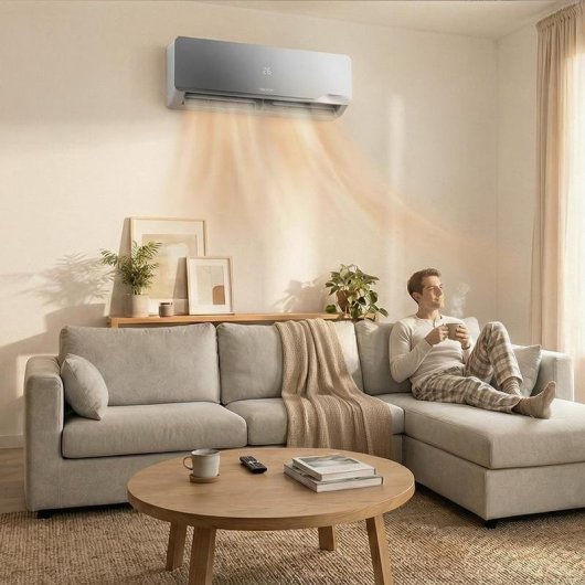 Aire Acondicionado Split 1x1 AirClima 12000 Wind Connected 3.000 Frigorías Inverter con Bomba de Calor WiFi Mando a Distancia