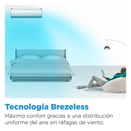 Aire Acondicionado Split 1x1 Midea Breezeless 4.472 Frigorías A++ Inverter Bomba de Calor WiFi