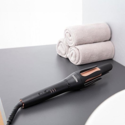 Rizador de Pelo Beurer Cerámica y Turmalina 45 W 170-210ºC 3 Niveles Temporizador Universal