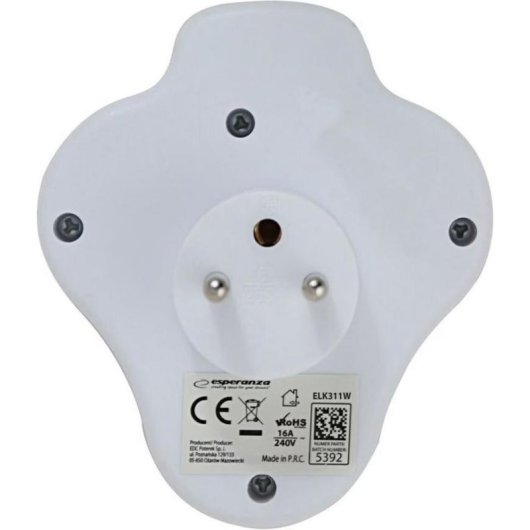 Multiprise Esperanza ELK311W 2 prises USB-A USB-C pour intérieur