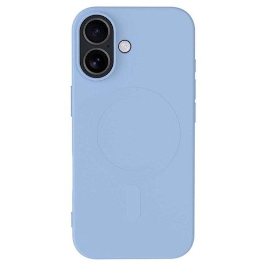 Funda para móvil BigBen Connected Silicona Mate Azul Celeste MagSafe para iPhone 17