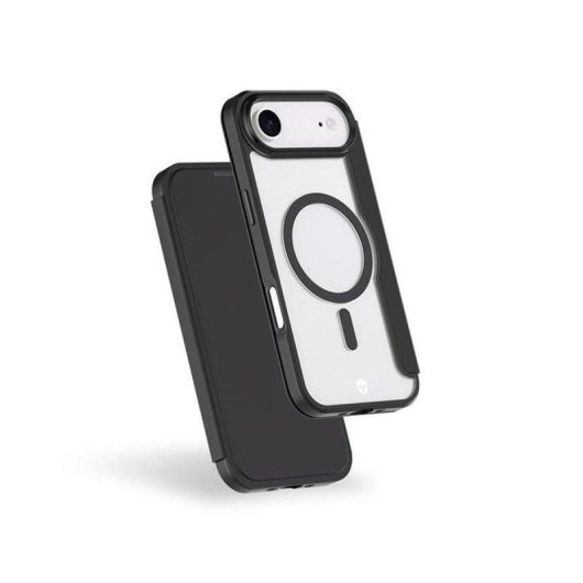 Funda folio Force Case TPU Negro mate con portatarjetas y MagSafe para iPhone Air