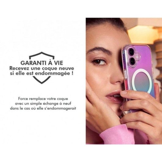 Cover Force Case FC Air MagSafe Trasparente Olografica Slim per iPhone 17 Pro