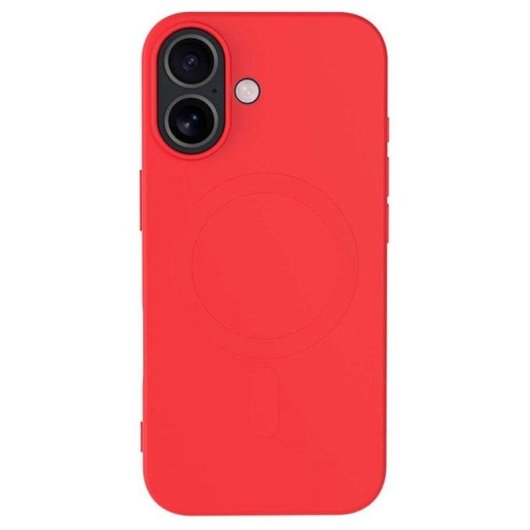 Funda para móvil BigBen Connected Silicona MagSafe Roja Soft-touch para iPhone 17
