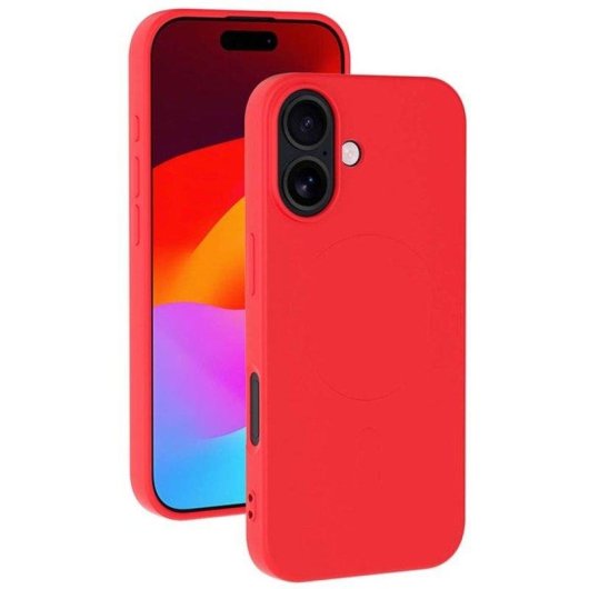 Funda para móvil BigBen Connected Silicona MagSafe Roja Soft-touch para iPhone 17