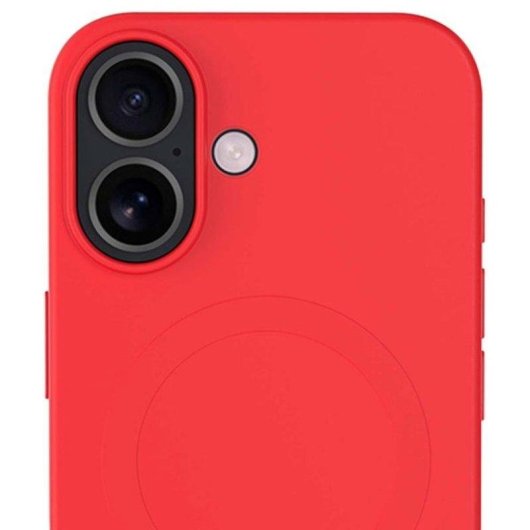 Funda para móvil BigBen Connected Silicona MagSafe Roja Soft-touch para iPhone 17