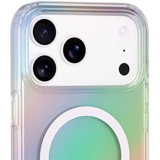 Funda BigBen Hybride Transparente Iridescente MagSafe pour iPhone 17 Pro