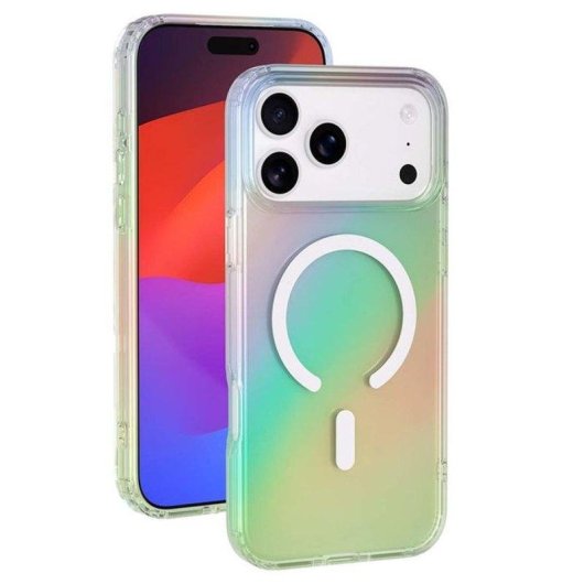 Funda BigBen Hybride Transparente Iridescente MagSafe pour iPhone 17 Pro
